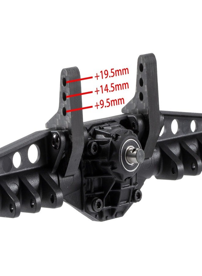 ZMHOBBY Carbon Fiber Rear Upper Link Riser UTB10 Anti Squat Mount for Axial Capra Portal Axle 1/10 RC Crawler LCG Chassis Comp Builds (Dual Riser) - Image 3